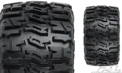 Proline Trencher 2.8″ (Traxxas Style Bead) All Terrain Tires Mounted on F-11 Stone Gray Wheels