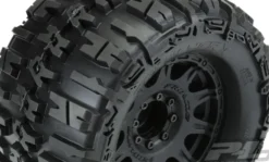 Proline Trencher X 3.8″ All Terrain Tires Mounted for 17mm MT Front or Rear, Mounted on Raid Black 8×32 Removable Hex 17mm Wheels