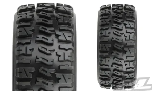 Proline Trencher X SC 2.2″/3.0″ All Terrain Tires Mounted for Slash 2wd & Slash 4×4 Front or Rear, Mounted on Raid Black 6×30 Removable Hex Wheels