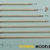 Raboesch schroefas van M4 naar M4 – 236mm