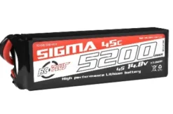 RC Plus LiPo Batterypack Sigma 45C-90C 5200 mAh 4S1P 14.8V – XT-60 stekker