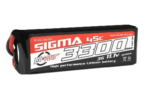 RC Plus LiPo Batterypack Sigma 45C-90C 3300 mAh 3S1P 11.1V – XT-60 stekker