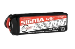 RC Plus LiPo Batterypack Sigma 45C-90C 2200 mAh 3S1P 11.1V – XT-60 stekker
