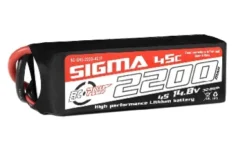 RC Plus LiPo Batterypack Sigma 45C-90C 2200 mAh 4S1P 14.8V – XT-60 stekker