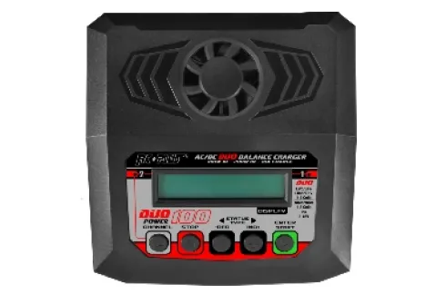 RC Plus Power Duo 100 Charger AC 100W DC 2X 100W 2x 4S Lixx – 8 Nixx – 16V PB