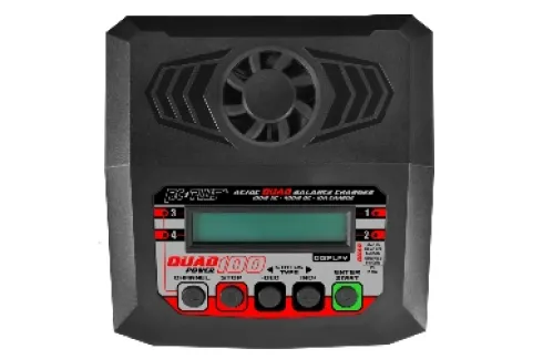 RC Plus Power Quad 100 Charger AC 100W DC 4X 100W 4x 4S Lixx – 8 Nixx – 16V PB