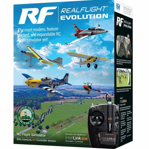 RealFlight Evolution vliegsimulator compleet met Spektrum InterLink DX zender – RFL2000