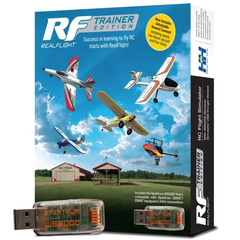 RealFlight Trainer Edition RC Flight Simulator met WS2000 Wireless Simulator USB Dongle