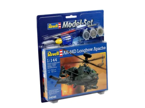 Revell AH-64D Longbow Apache in 1:144 bouwpakket met lijm en verf
