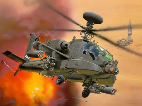 Revell AH-64D Longbow Apache in 1:144 bouwpakket met lijm en verf