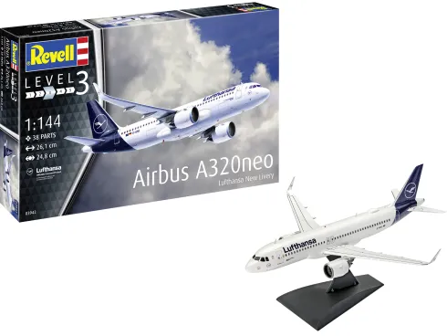 Revell Airbus A320 Neo Lufthansa “New Livery” in 1:144 bouwpakket