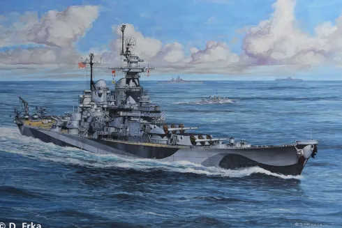 Revell Battleship U.S.S. Missouri WWII in 1:1200 bouwpakket