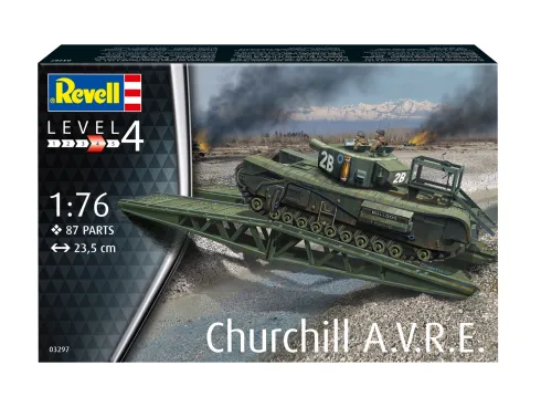 Revell Churchill A.V.R.E. 1:76 bouwpakket inclusief lijm en verf