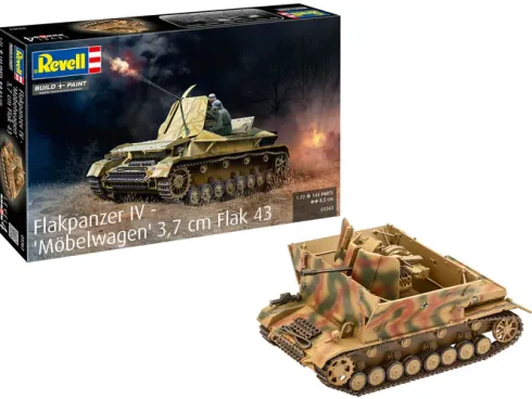 Revell Flak pantserwagen IV Möbelwagen 3,7cm Flak 43 – RV-03363
