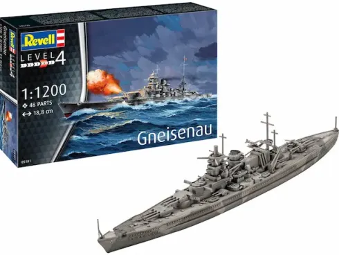 Revell Kanton Gneisenau in 1/1200 bouwpakket – RV-05181