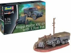 Revell Krupp Protze KFZ 69 met 3,7cm Pak in 1/76 bouwpakket – RV-03344