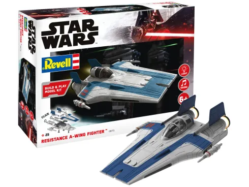 Revell Star Wars Resistance A-wing Fighter blue 1:44 bouwpakket easy click systeem