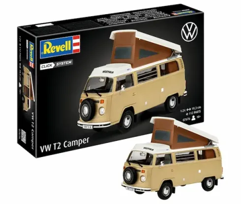 Revell VW T2 Camper easy click system in 1/24 bouwpakket – RV-07676