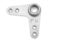 Revtec – Precisie aluminium servo-arm – 7075 T-6 Alu. – Dubbel 90 graden 26mm – 25T Futaba – 1 st