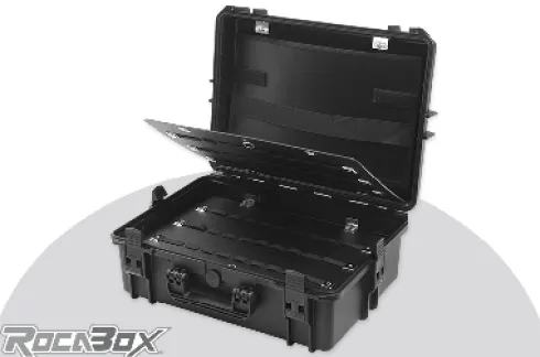 Rocabox – Gereedschaps koffer – Waterdicht IP67 – Zwart – RW-5035-19-BT – Gereedschap houder