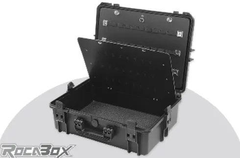Rocabox – Gereedschaps koffer – Waterdicht IP67 – Zwart – RW-5035-19-BT – Gereedschap houder
