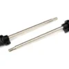Shock shafts GTX 110mm (assembled with rod ends & hollow balls steel chrome finish 2 – TRX7763