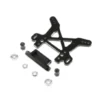 Shock Tower, Front, Black, Aluminum: DBXL, MTXL – LOS354004