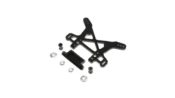 Shock Tower, Rear, Black, Aluminum: DBXL, MTXL – LOS354005
