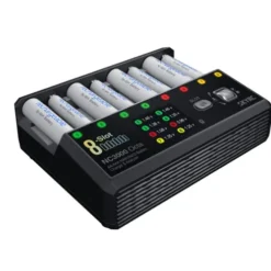 SkyRC NC3000 Octa Lader – 8x AA/AAA | 3A DC | Bluetooth & USB-C PD – Professionele 8-slot lader en analyzer voor AA/AAA batterijen