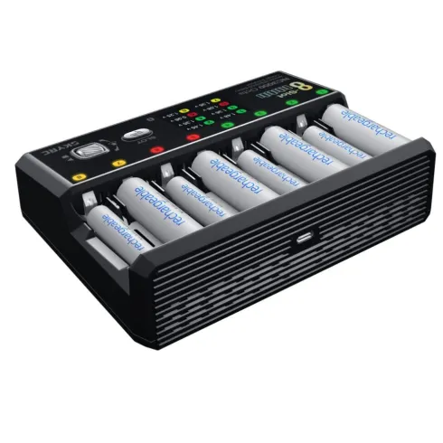SkyRC NC3000 Octa Lader – 8x AA/AAA | 3A DC | Bluetooth & USB-C PD – Professionele 8-slot lader en analyzer voor AA/AAA batterijen