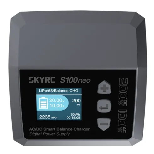 SkyRC S100 Neo LiPo 1-6S 10A 100W AC Lader