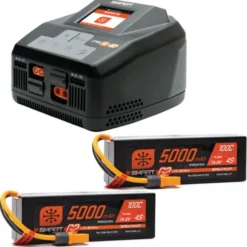 Spektrum Smart Powerstage 8S Surface Bundle: (2) G2 5000mAh 4S LiPo IC5 & S2100 Charger EU – SPMXPSS850I
