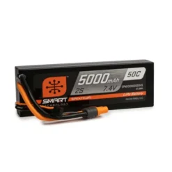 SPEKTRUM 7.4V 5000mAh 2S 50C Smart Hardcase LiPo Battery: IC3 – SPMX50002S50H3