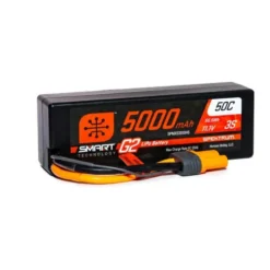 Spektrum 11.1V 5000mAh 3S 50C Smart LiPo G2 Hard Case IC5