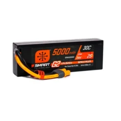 Spektrum 7.4V 5000mAh 2S 30C Smart LiPo G2 Hard Case IC3