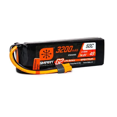 Spektrum 14.8V 3200mAh 4S 50C Smart LiPo G2 IC3