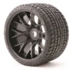 Sweep RC Road Crusher Belted wielen 17mm zwart – 1/4 offset