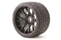 Sweep RC Road Crusher Belted wielen 17mm zwart – 1/4 offset