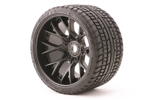 Sweep RC Road Crusher Belted wielen 17mm zwart – 1/4 offset