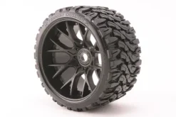 Sweep RC Terrain Crusher Belted wielen 17mm zwart – 1/4 offset