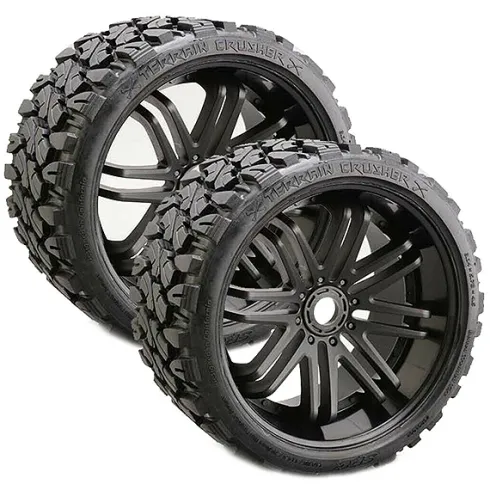 Sweep RC Terrain Crusher Belted wielen 17mm zwart – 1/2 offset