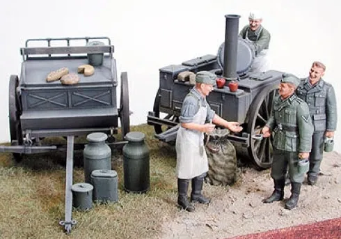 Tamiya GERMAN FIELD KITCHEN SCENERY – 1:35 bouwpakket