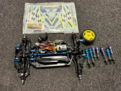 Tamiya Offroad 1/10 Plasma Edge II TT-02B RC Auto met tuning parts (Met Motor En Regelaar) (donor chassis helemaal nieuw / niet compleet)!