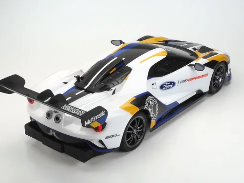 Tamiya onroad 1/10 Ford GT Mk.II 2020 TT-02 RC auto (met Carson 1/10 Dragster Turbo 2500KV brushless motor en regelaar)