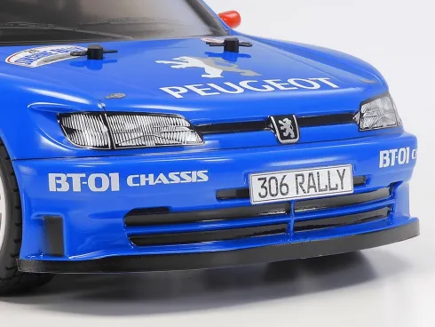 Tamiya onroad 1/10 Peugeot 306 Maxi (BT-01) RC auto (met motor en regelaar)