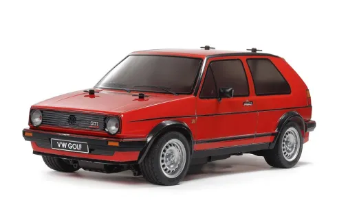 Tamiya onroad 1/10 Volkswagen Golf II GTI 16V (MB-01) RC auto (met motor en regelaar) + Gratis Toerwagen Fittingset twv €27.99 + Gratis extra 2e bandenset twv €22.49