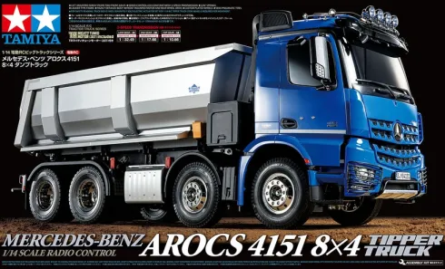 Tamiya 1/14 R/C Mercedes-Benz Arocs 4151 8×4 Tipper Truck