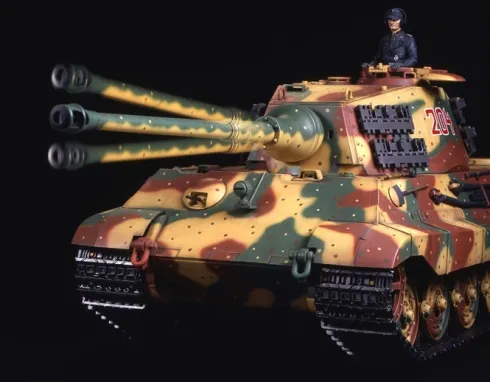 Tamiya RC Tank 1/16 King Tiger Duitse Zware Tank Henschel Toren (Toemen Tamiya deal)