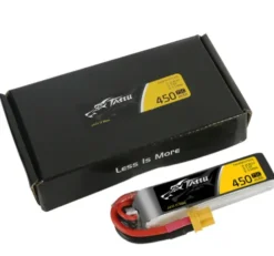 Tattu 450mAh 2S 95C 7.6V Lipo Battery Pack with XT30 Plug-Long size