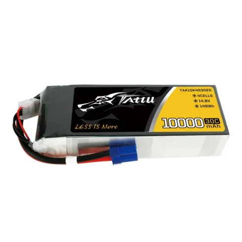 Tattu 10000mAh 14.8V 30C 4S1P Lipo batterij met EC-5 stekker